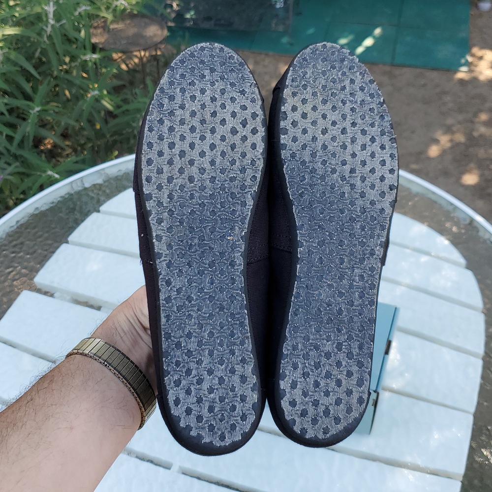 Toms Alpargata Black On Black Women's Size 10 GUC In Box - Picture 7 of 11